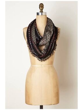 Anthro “Dotted Giardini Infinity Scarf”